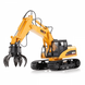 Экскаватор на радиоуправлении Hulna TOYS 1571 1/14 до 20 минут, 30 метров Жолтый 4712 фото 4