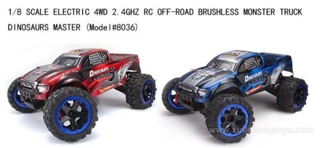 Remo Hobby 8036 Dinosaurs RTR 1/8 4WD Монстер Трак на радіокеруванні 4719 фото