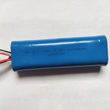 Акумулятор силовий Li-ion 7.4V 5600mAh 3125 фото