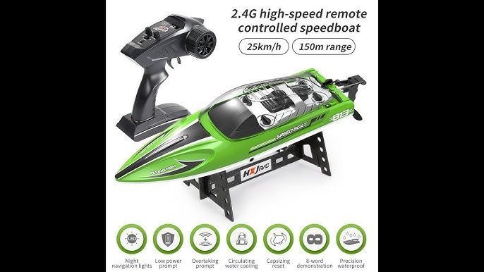 Катер на радіокеруванні HJ813 25 км/год 150 м 1100 mAh 36 см кораблик на пульту дитяча іграшка 1117 фото