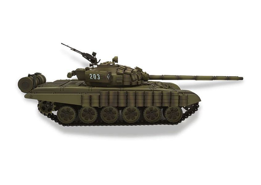 Heng Long 3939-upg Т-72 , 1/16 радіокерований танк T72 з металевим редуктором інфрачервоним боєм , пневмопушкою , димогенератором 1119 фото