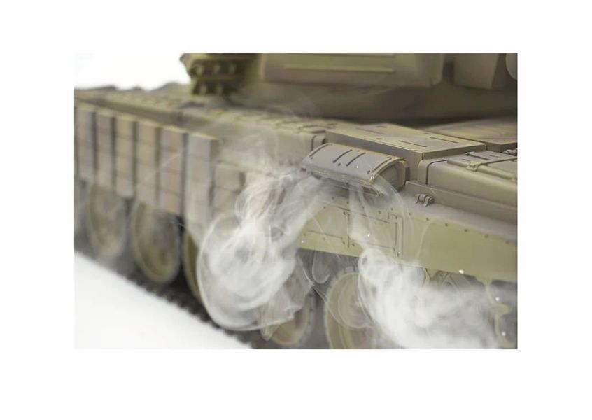 Heng Long 3939-upg Т-72 , 1/16 радіокерований танк T72 з металевим редуктором інфрачервоним боєм , пневмопушкою , димогенератором 1119 фото