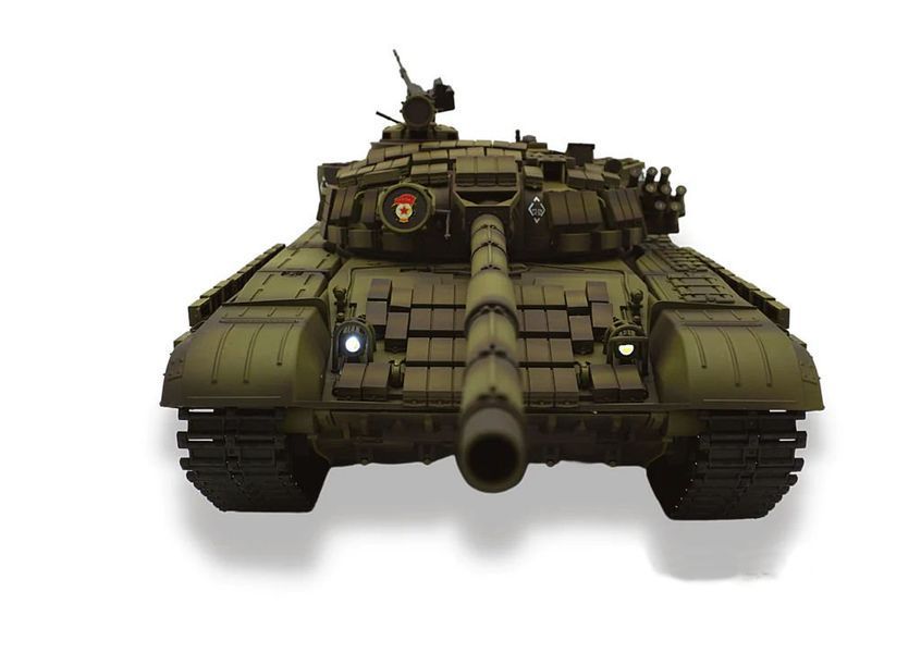 Heng Long 3939-upg Т-72 , 1/16 радіокерований танк T72 з металевим редуктором інфрачервоним боєм , пневмопушкою , димогенератором 1119 фото