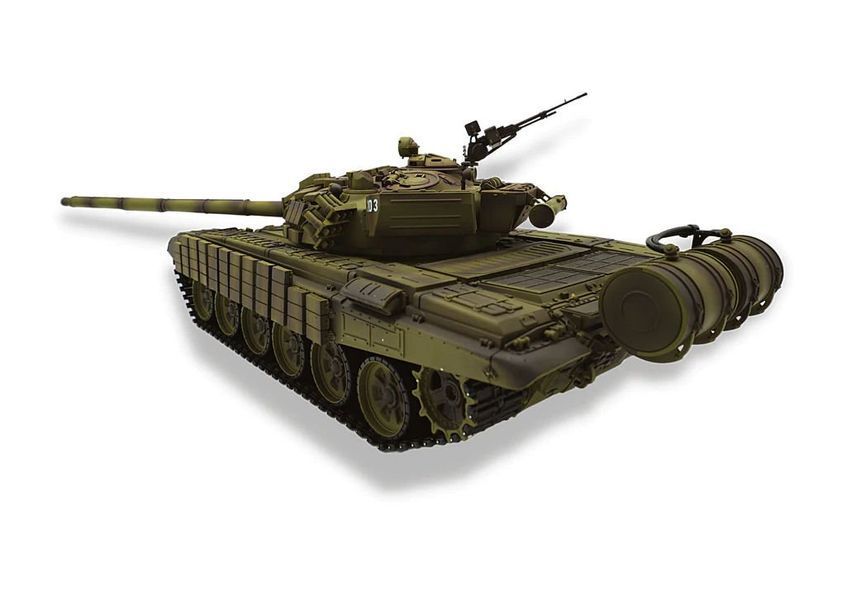 Heng Long 3939-upg Т-72 , 1/16 радіокерований танк T72 з металевим редуктором інфрачервоним боєм , пневмопушкою , димогенератором 1119 фото