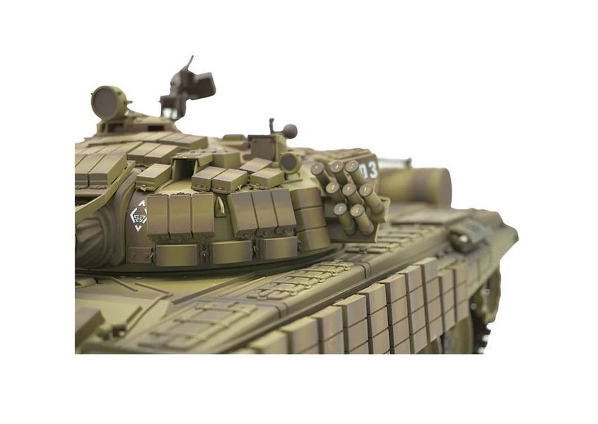 Heng Long 3939-upg Т-72 , 1/16 радіокерований танк T72 з металевим редуктором інфрачервоним боєм , пневмопушкою , димогенератором 1119 фото