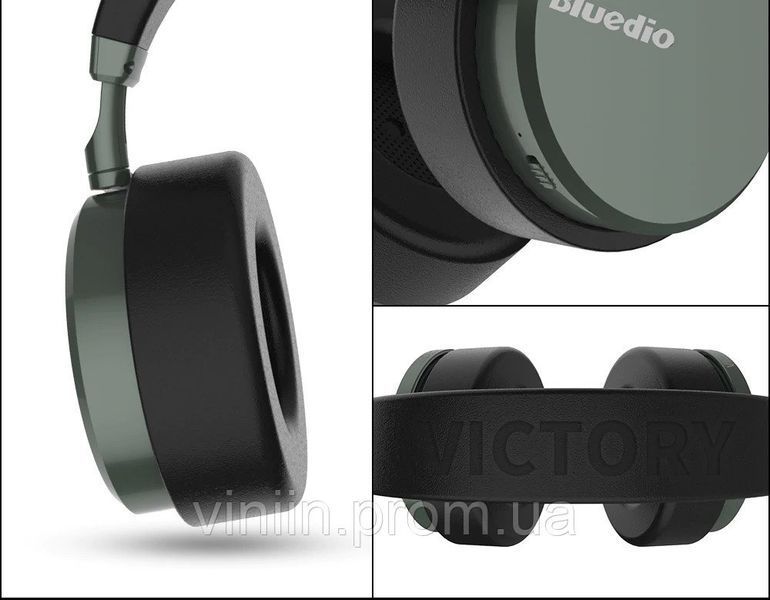 Беспроводные Bluetooth наушники Bluedio V2 с 12 динамиками (Черный) 2942 фото