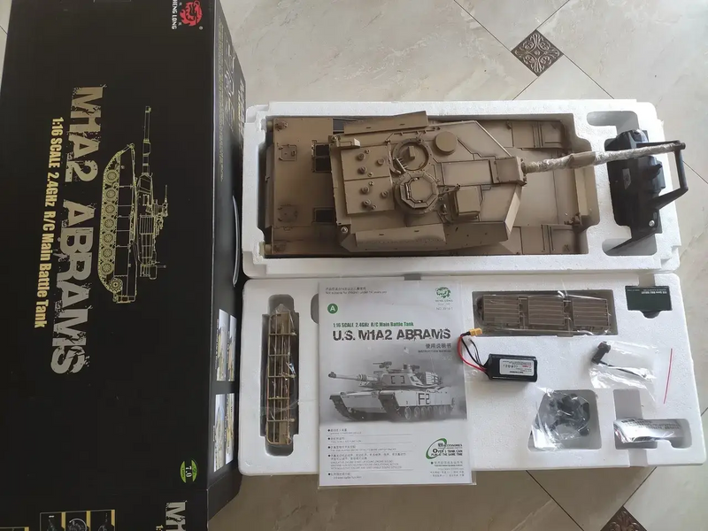 Танк Heng Long 3918-UPG US M1A2 Abrams V7.0 1:16 RTR 2.4GHz 3787 фото