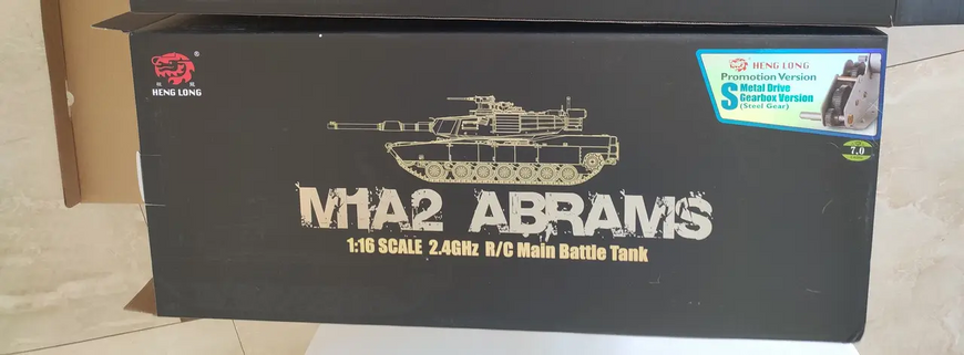 Танк Heng Long 3918-UPG US M1A2 Abrams V7.0 1:16 RTR 2.4GHz 3787 фото