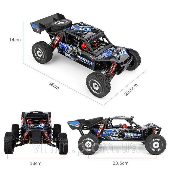 WLtoys 124018 1:12 4WD, 60 км/час багги 4138 фото