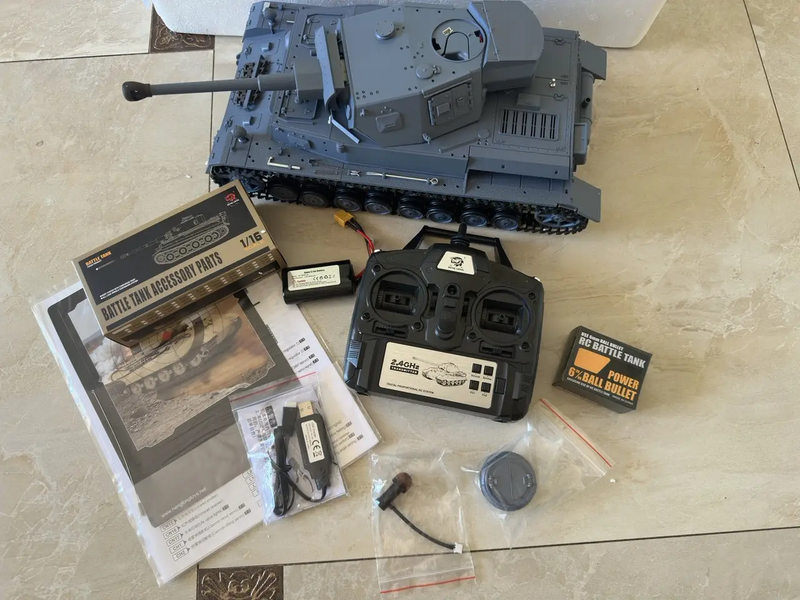 Танк Heng Long 3859-UPG Panzerkampfwagen IV Ausf F2 SD KFZ  масштаб 1:16 2.4G - 3859-UPG 3112 фото