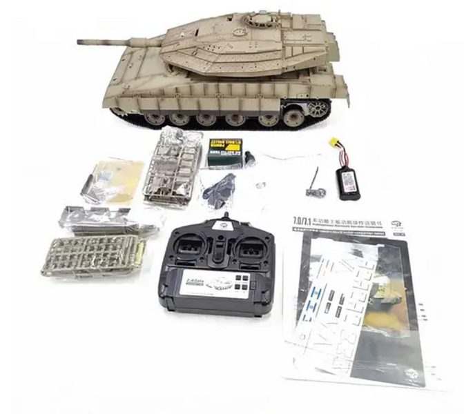 Танк Heng Long 3958-1 Merkava MK4 V7.0 маштаб 1:16 2.4G - 3958-1-V7 3114 фото