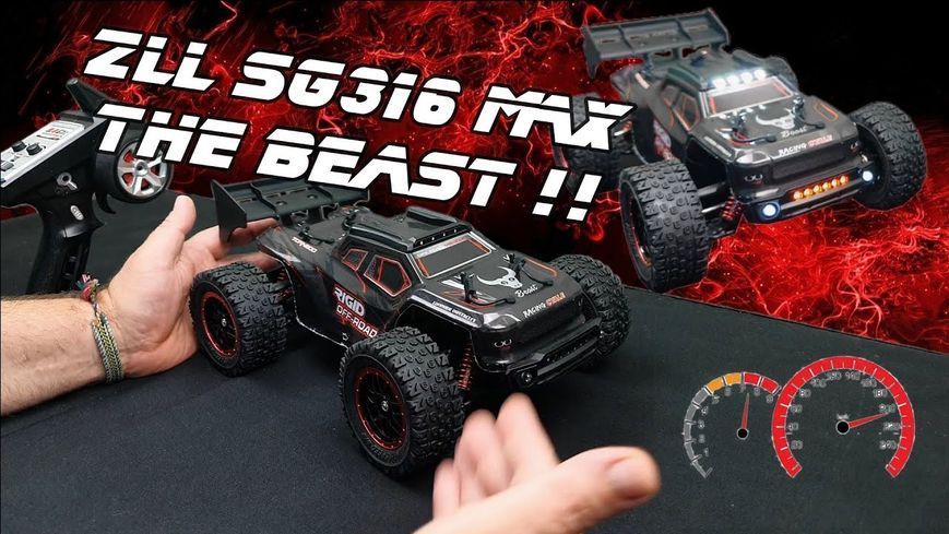 SG316 Max Радіокерований безколекторний автомобіль 1:16 80 км/год , радіус керування 300м 3791 фото