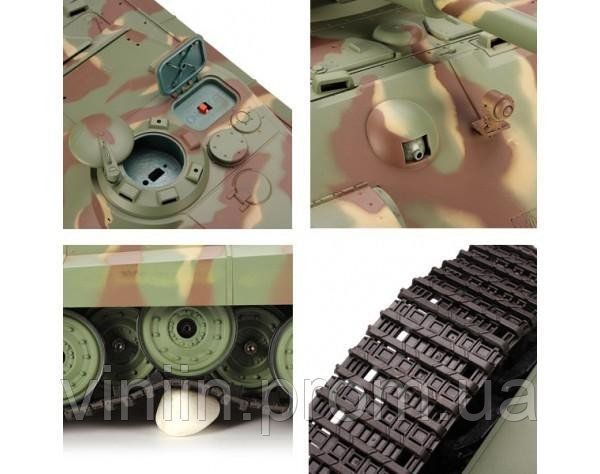 Танк HENG LONG German King Tiger 3888-1, 1:16, дим,звук,поворот.башні .,пневм.пушка , королівський тигр 4217 фото