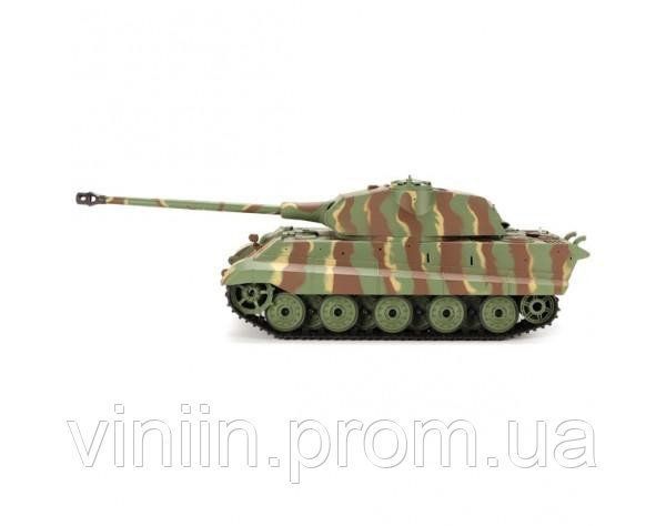 Танк HENG LONG German King Tiger 3888-1, 1:16, дим,звук,поворот.башні .,пневм.пушка , королівський тигр 4217 фото