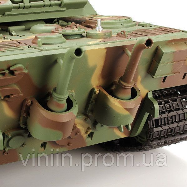 Танк HENG LONG German King Tiger 3888-1, 1:16, дим,звук,поворот.башні .,пневм.пушка , королівський тигр 4217 фото