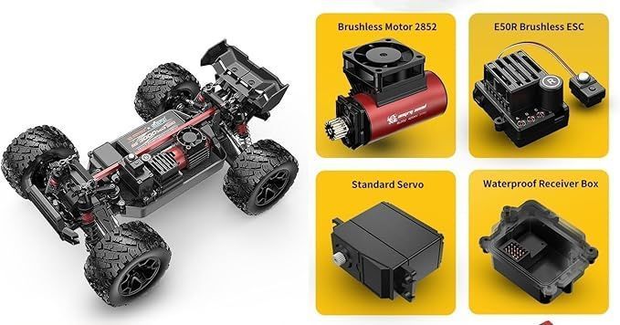 MJX 14207 Hyper Go Безколлекторная RTR 4WD 1:14 Радиоуправляемая машинка (80 км/час) 3792 фото