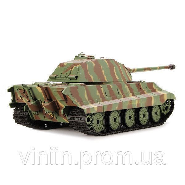 Танк HENG LONG German King Tiger 3888- UPG, 1:16, дим,звук,поворот.башні .,пневм.пушка , королівський тигр 4224 фото
