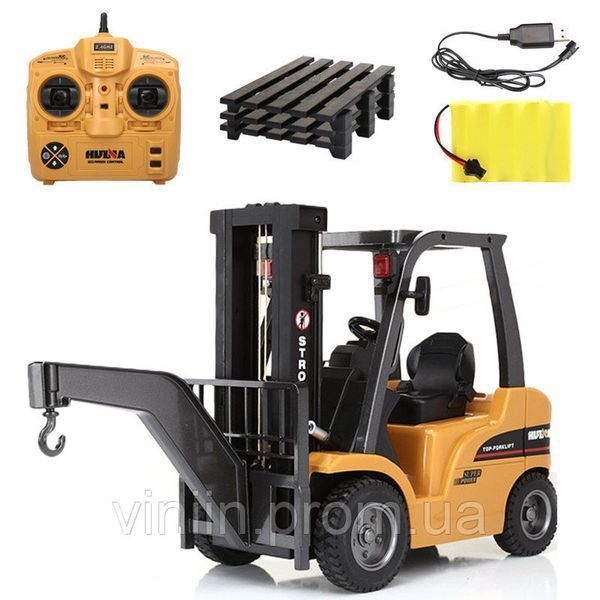 Погрузчик Huina Toys 1577 1:10 Metal Fork Lift (Yellow) 4234 фото