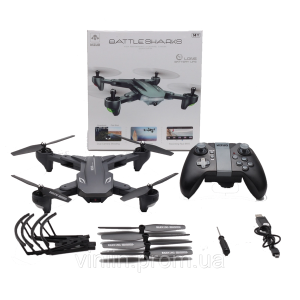 Квадрокоптер Selfie Drone Visuo XS816W-4K камера 4К + 0,3MP Wifi FPV дрон 2385 фото