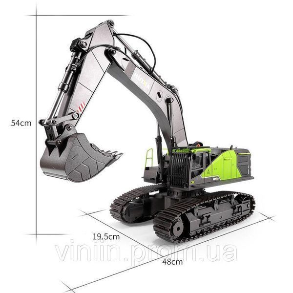 HUINA 1593 Екскаватор на радіокеруванні HUINA 1593 1:14 RTR 2.4G , спецтехніка 4245 фото