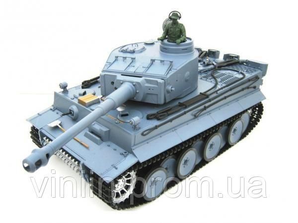 Танк р/у 1:16 Heng Long Tiger I (3818-1 Upg) с пневмопушкой и и/к боем (Upgrade) металические шестерни 2962 фото