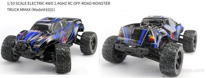 МАШИНКА M max REMO HOBBY 1031 1/10 МОНСТР 4WD (СИНІЙ) 3867 фото
