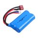 Аккумулятор силовий HJ 18650 1500mAh 7.4В для WLtoys 12428 и JJRC Q39 Т-штекер 1717 фото 1